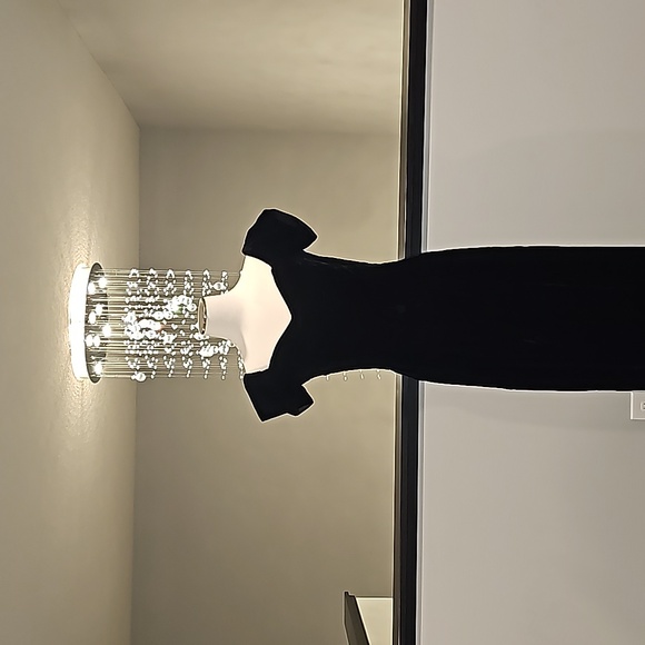 Bridal Originals Bridesmaid Vintage Black Velvet Sweetheart Dress Size 11/12 - Picture 2 of 15